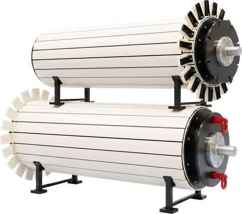 Horizontal expandable winding mandrels