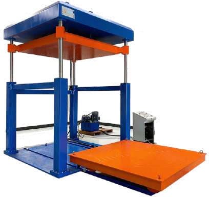 Compact hydraulic transformer coil press
