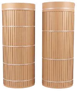 Finished transformer insulation cylinders with axial spacers
