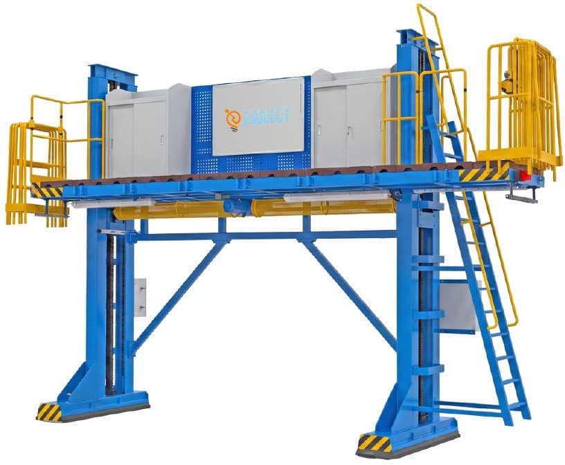 ISOLECT transformer coil assembly working platform