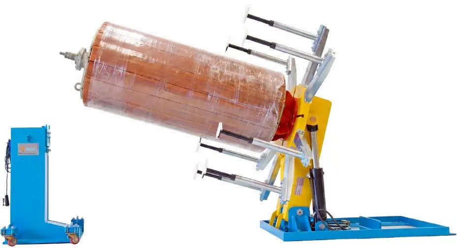 ISOLECT hydraulic transformer coil upender