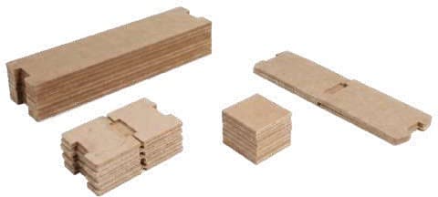 Milled pressboard spacers for transformer windings