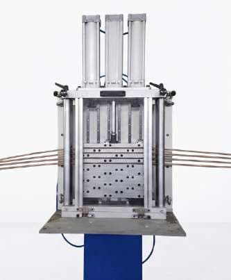 Chrome plate transformer wire tensioning mechanism